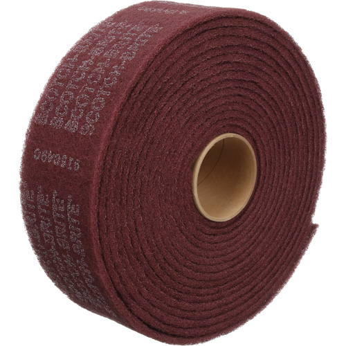Scotch-Brite Clean & Finish Roll, Medium, Aluminum Oxide, 4" W x 30' L TGS INDUSTRIEL