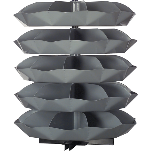 Modules de stockage Rotabin, 625 lb Capacit&eacute; par niveau, 3 Niveau(x), 34" ha x 44" dia TGS INDUSTRIEL