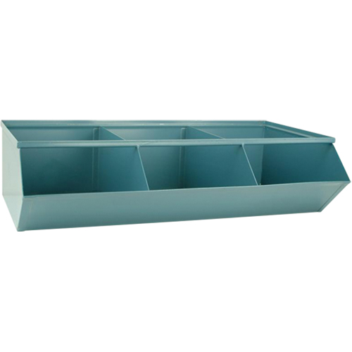 Bacs sectionnels superposables, Cap. 100 lb, 37" la x 20-1/2" p x 9-1/2" h, Bleu TGS INDUSTRIEL