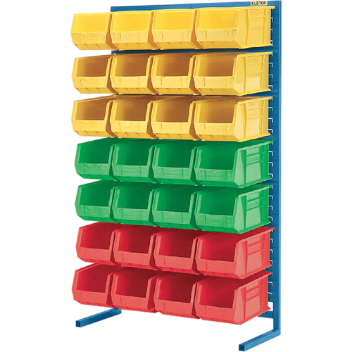 Supports fixes pour contenants - &agrave; un cot&eacute; - Support seulement, 36" la x 12" p x 61" h TGS INDUSTRIEL