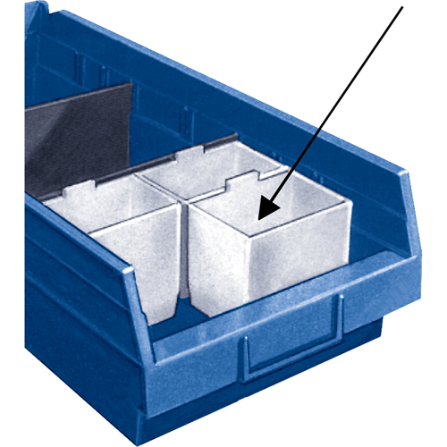 Bacs de rangement pour tablettes - Compartiments TGS INDUSTRIEL