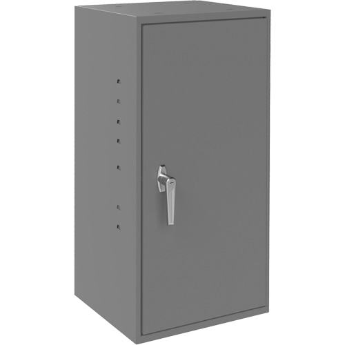 Utility Cabinet, Steel, 2 Shelves, 30" H x 13-3/4" W x 12-3/4" D, Grey TGS INDUSTRIEL