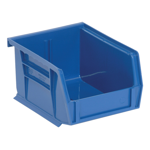 Bacs ultra empilable & suspendable, 4-1/8" la, 3" h x 5-3/8" p, Bleu TGS INDUSTRIEL