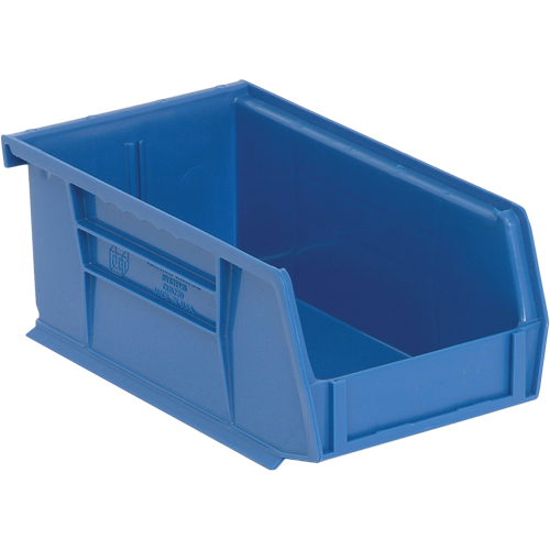 Bacs ultra empilable & suspendable, 4-1/8" la, 3" h x 7-3/8" p, Bleu TGS INDUSTRIEL