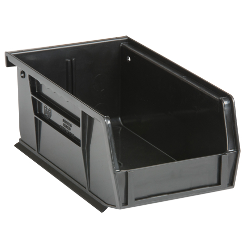 Bacs ultra empilable & suspendable, 4-1/8" la, 3" h x 7-3/8" p, Noir TGS INDUSTRIEL