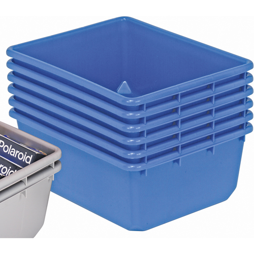 Contenants emboîtables QuanTub, 19" la x 24,5" p x 9,5" h, Bleu TGS INDUSTRIEL