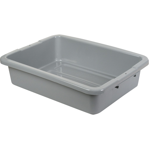 Bus/Utility Boxes - Grey, 5" H x 15" D x 20" L, Plastic, Grey TGS INDUSTRIEL