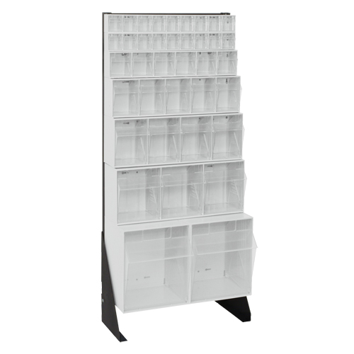 Support pour bacs basculants, 23-5/8" la x 8" p x 52" h, 38 tiroirs TGS INDUSTRIEL