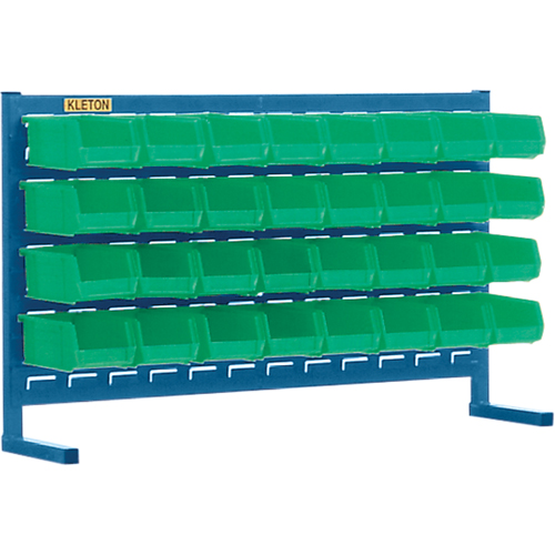 Louvered Rack with Bins, 32 Bins, 36" W x 8-1/4" D x 22" H TGS INDUSTRIEL