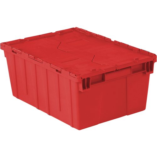 Contenants de distribution Flipak en plastique poly&eacute;thyl&egrave;ne (PE), 21,9" x 15,2" x 9,3", Rouge TGS INDUSTRIEL