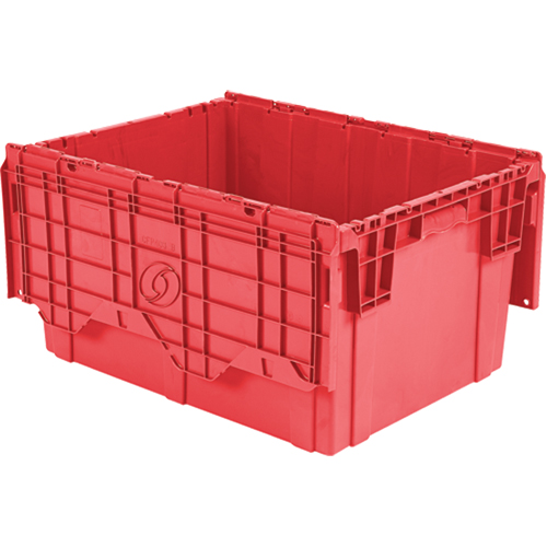 Contenants de distribution Flipak en plastique poly&eacute;thyl&egrave;ne (PE), 27,9" x 20,9" x 15,2", Rouge TGS INDUSTRIEL