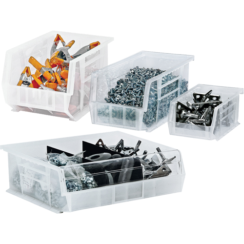 Bac transparent ultra empilable & suspendable, 8-1/4" la, 7" h x 14-3/4" p, Transparent TGS INDUSTRIEL