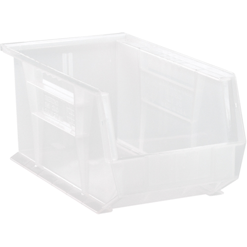 Bac transparent ultra empilable & suspendable, 8-1/4" la, 7" h x 14-3/4" p, Transparent TGS INDUSTRIEL