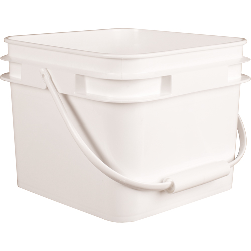 Seau carr&eacute;, Plastique, 2,1 gal. TGS INDUSTRIEL