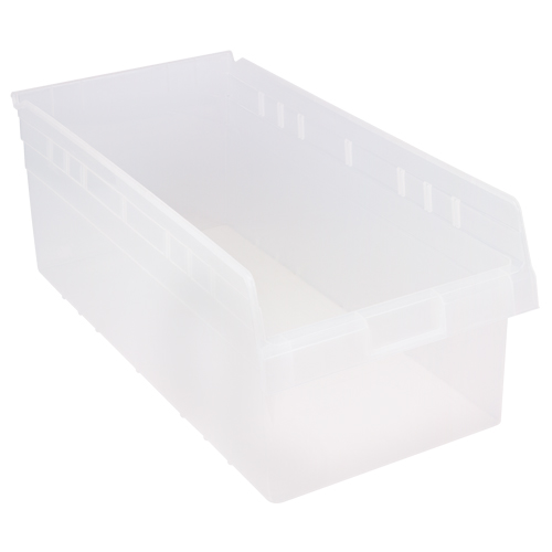 Bacs pour &eacute;tag&egrave;re Store-Max, 11-1/8" la x 8" H x 23-5/8" p, Transparent, Capacit&eacute; 68 lb TGS INDUSTRIEL