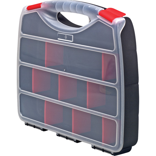 Boîte &agrave; compartiments en plastique, 10" la x 12,5" p x 2-1/4" h, 22 compartiments TGS INDUSTRIEL