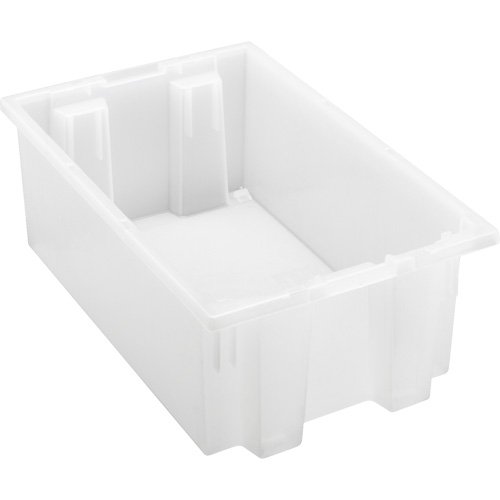 Contenant robuste Stack & Nest, 6" x 11" x 18", Transparent TGS INDUSTRIEL