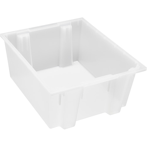 Contenant robuste Stack & Nest, 10" x 19,5" x 23,5", Transparent TGS INDUSTRIEL