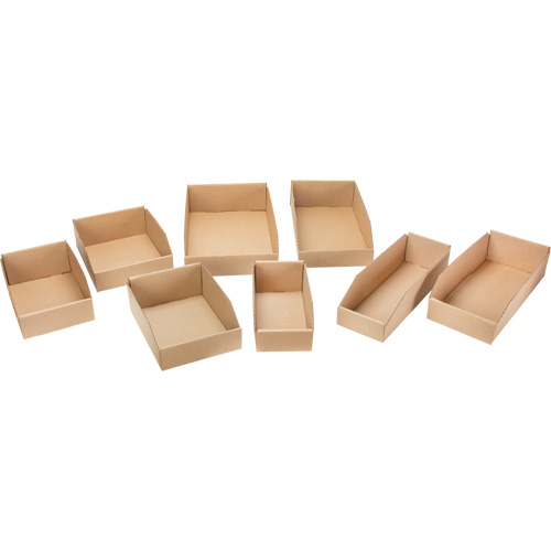 Boîtes profondes en carton ondul&eacute;, 2-7/8" la x 17-1/4" p x 4-1/2" h, Beige TGS INDUSTRIEL