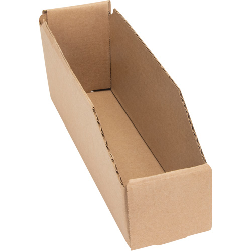 Boîtes profondes en carton ondul&eacute;, 2-7/8" la x 11-1/4" p x 4-1/2" h, Beige TGS INDUSTRIEL