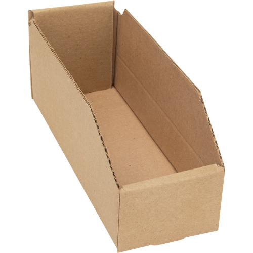 Boîtes profondes en carton ondul&eacute;, 3-3/4" la x 11-1/4" p x 4-1/2" h, Beige TGS INDUSTRIEL