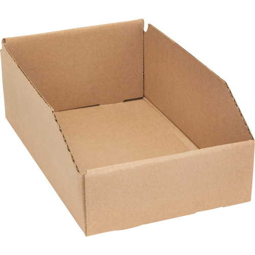 Boîtes profondes en carton ondul&eacute;, 7-5/8" la x 11-5/16" p x 4-1/2" h, Beige TGS INDUSTRIEL