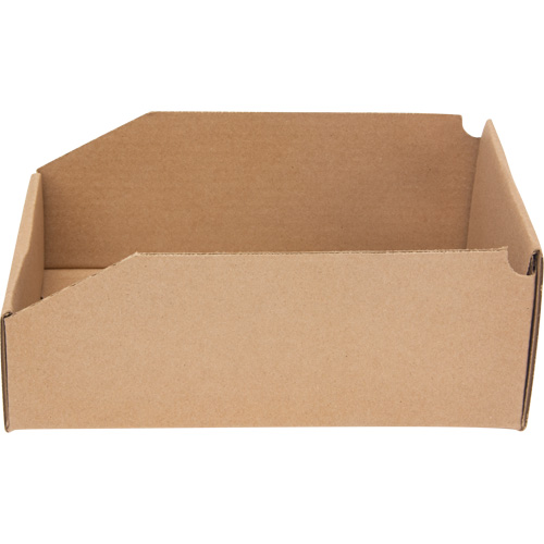 Boîtes profondes en carton ondul&eacute;, 7-5/8" la x 11-5/16" p x 4-1/2" h, Beige TGS INDUSTRIEL