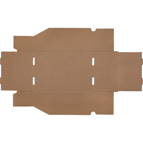 Boîtes profondes en carton ondul&eacute;, 7-5/8" la x 11-5/16" p x 4-1/2" h, Beige TGS INDUSTRIEL