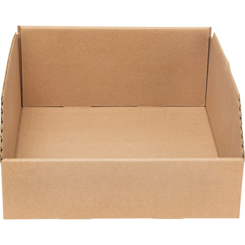 Boîtes profondes en carton ondul&eacute;, 11-3/4" la x 11-1/4" p x 4-1/2" h, Beige TGS INDUSTRIEL