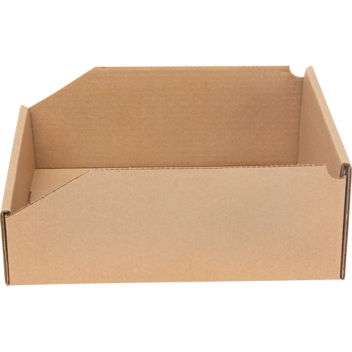 Boîtes profondes en carton ondul&eacute;, 11-3/4" la x 11-1/4" p x 4-1/2" h, Beige TGS INDUSTRIEL