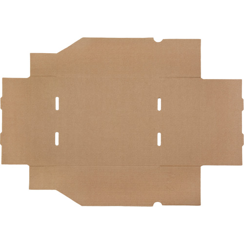 Boîtes profondes en carton ondul&eacute;, 11-3/4" la x 11-1/4" p x 4-1/2" h, Beige TGS INDUSTRIEL