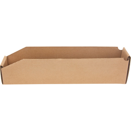 Boîtes profondes en carton ondul&eacute;, 1-7/8" la x 17-1/8" p x 4-1/2" h, Beige TGS INDUSTRIEL