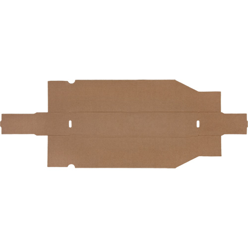 Boîtes profondes en carton ondul&eacute;, 1-7/8" la x 17-1/8" p x 4-1/2" h, Beige TGS INDUSTRIEL