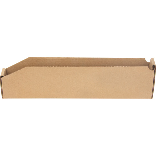 Boîtes profondes en carton ondul&eacute;, 2-7/8" la x 17-1/4" p x 4-1/2" h, Beige TGS INDUSTRIEL