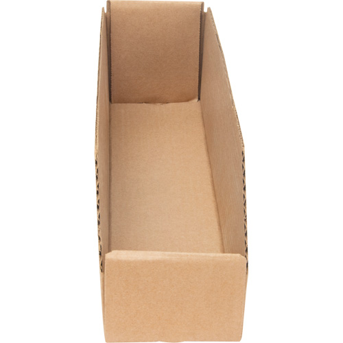 Boîtes profondes en carton ondul&eacute;, 3-3/4" la x 17-1/4" p x 4-1/2" h, Beige TGS INDUSTRIEL