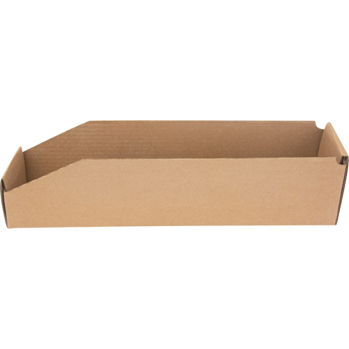 Boîtes profondes en carton ondul&eacute;, 3-3/4" la x 17-1/4" p x 4-1/2" h, Beige TGS INDUSTRIEL