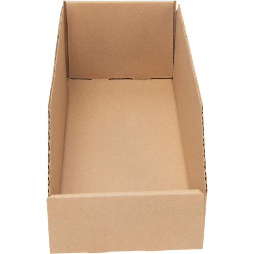Boîtes profondes en carton ondul&eacute;, 5-3/4" la x 17-1/4" p x 4-1/2" h, Beige TGS INDUSTRIEL