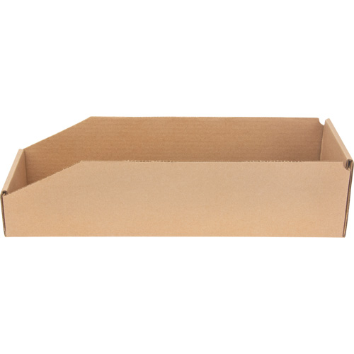 Boîtes profondes en carton ondul&eacute;, 5-3/4" la x 17-1/4" p x 4-1/2" h, Beige TGS INDUSTRIEL