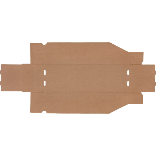 Boîtes profondes en carton ondul&eacute;, 5-3/4" la x 17-1/4" p x 4-1/2" h, Beige TGS INDUSTRIEL