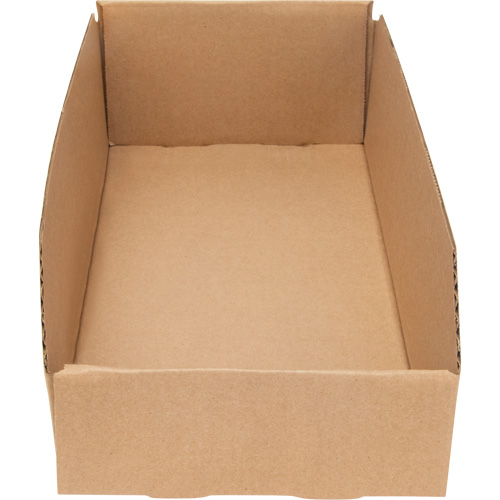 Boîtes profondes en carton ondul&eacute;, 7-3/4" la x 17-1/4" p x 4-1/2" h, Beige TGS INDUSTRIEL