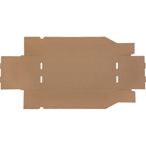 Boîtes profondes en carton ondul&eacute;, 7-3/4" la x 17-1/4" p x 4-1/2" h, Beige TGS INDUSTRIEL