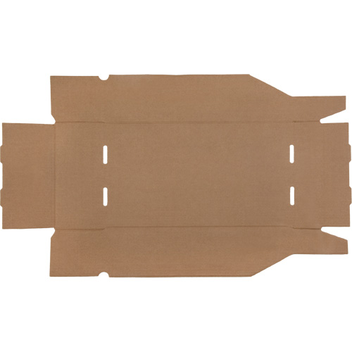 Boîtes profondes en carton ondul&eacute;, 9-3/4" la x 17-1/4" p x 4-1/2" h, Beige TGS INDUSTRIEL