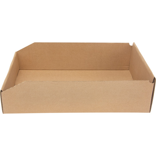 Boîtes profondes en carton ondul&eacute;, 11-3/4" la x 17-1/4" p x 4-1/2" h, Beige TGS INDUSTRIEL