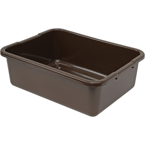 Bac d'entreposage tout usage &agrave; fond rainur&eacute;, 7" ha x 15" p x 21" lo, Plastique, Brun TGS INDUSTRIEL