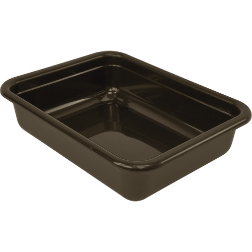 Bac d'entreposage tout usage &agrave; fond plat, 5" ha x 17" p x 22" lo, Plastique, Brun TGS INDUSTRIEL