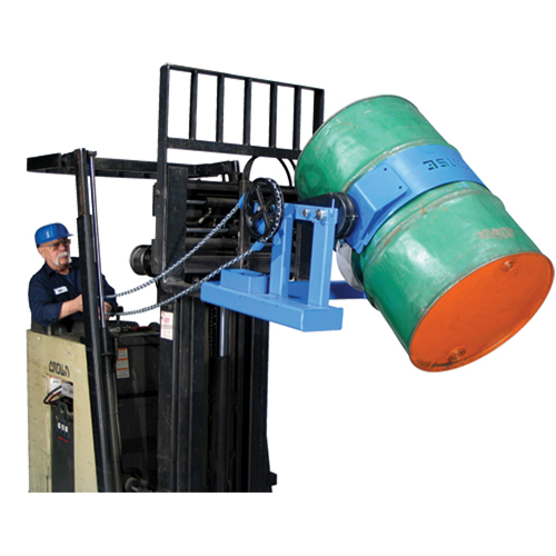 Leveur de baril pour chariot &eacute;l&eacute;vateur, Baril de 55 gal. US (45 gal. imp.), Capacit&eacute; 1500 lb/680 kg TGS INDUSTRIEL