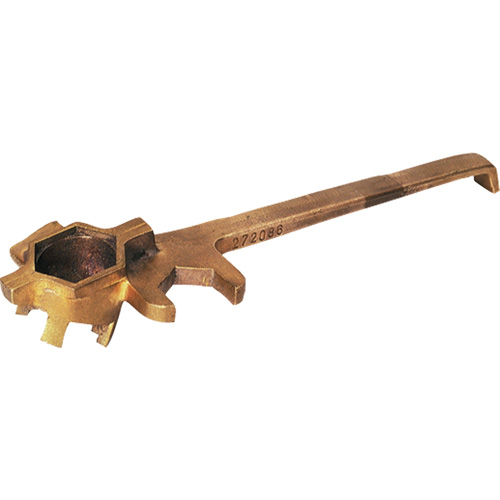 Cl&eacute; anti&eacute;tincelante de luxe pour barils, Ouverture de 1-1/4", Poign&eacute;e 3-1/4", Alliage de bronze TGS INDUSTRIEL