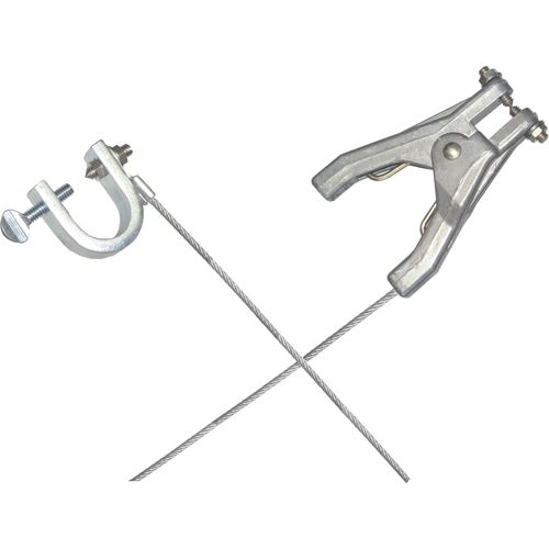 Heavy-Duty Bonding & Grounding Wire Assemblies - Hand Clamps & C-Clamps TGS INDUSTRIEL