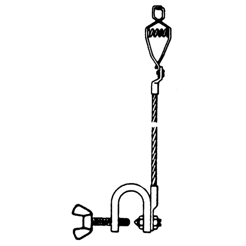 Light-Duty Bonding & Grounding Wire Assemblies - Alligator Clip & Small C-Clamps TGS INDUSTRIEL