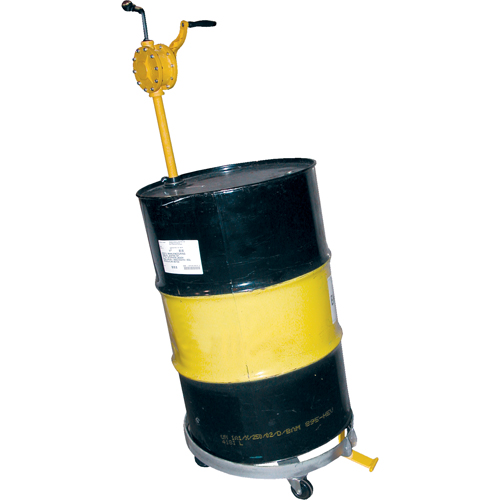 Chariots &agrave; inclinaison pour baril, Acier, Capacit&eacute;e 900 lb, Diam&egrave;tre 23-1/2", Roue en Caoutchouc rigide TGS INDUSTRIEL